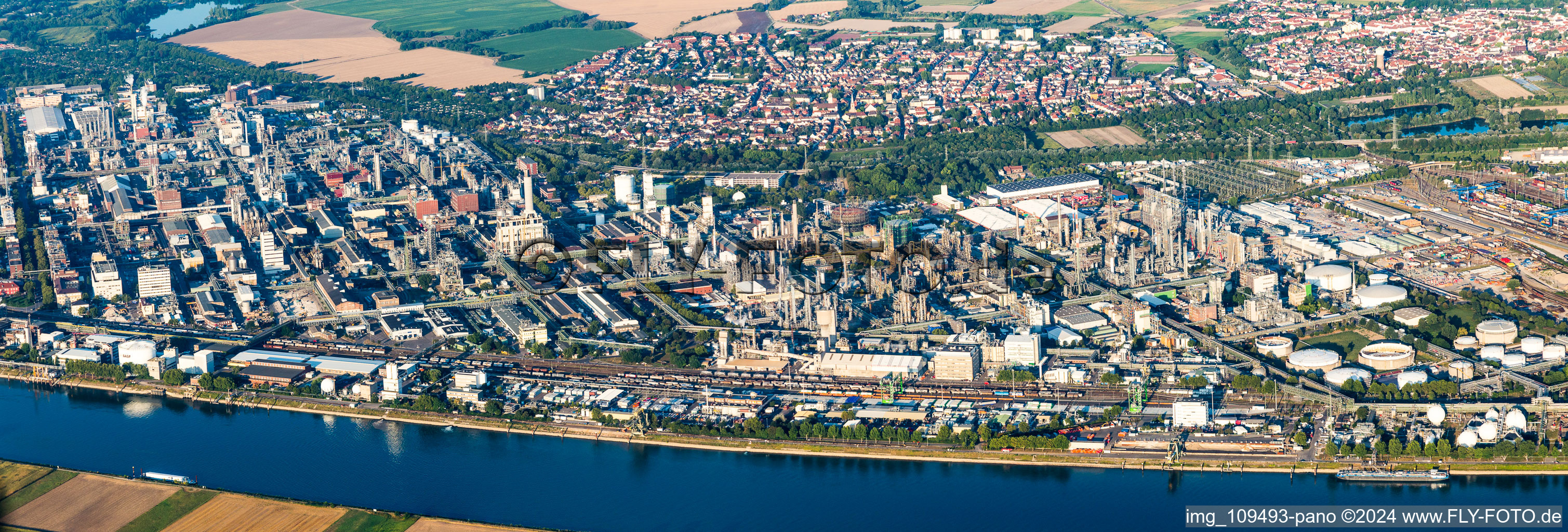 District BASF in Ludwigshafen am Rhein in the state Rhineland-Palatinate, Germany