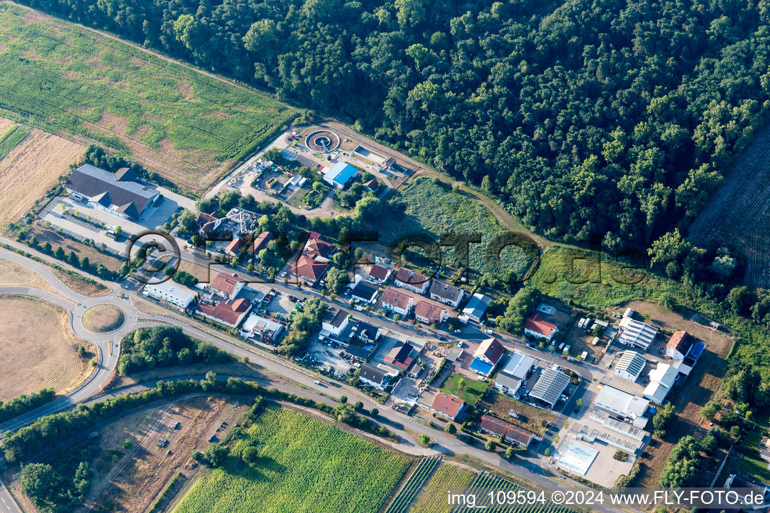 Hanhofen in the state Rhineland-Palatinate, Germany out of the air