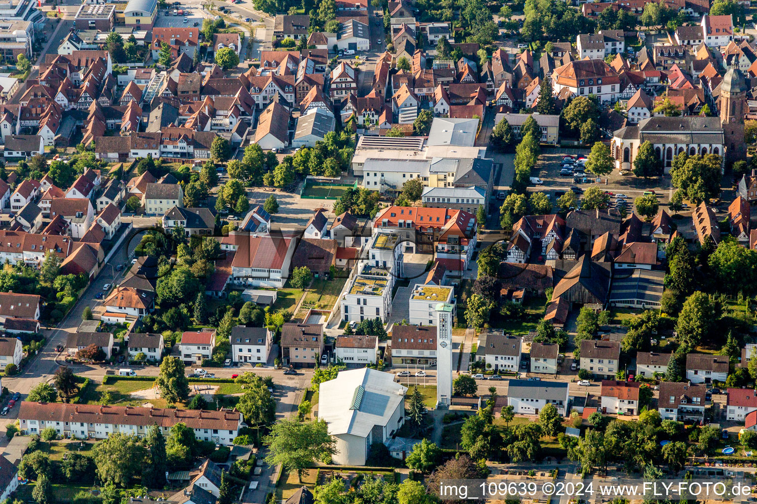 Oblique view of Kandel in the state Rhineland-Palatinate, Germany