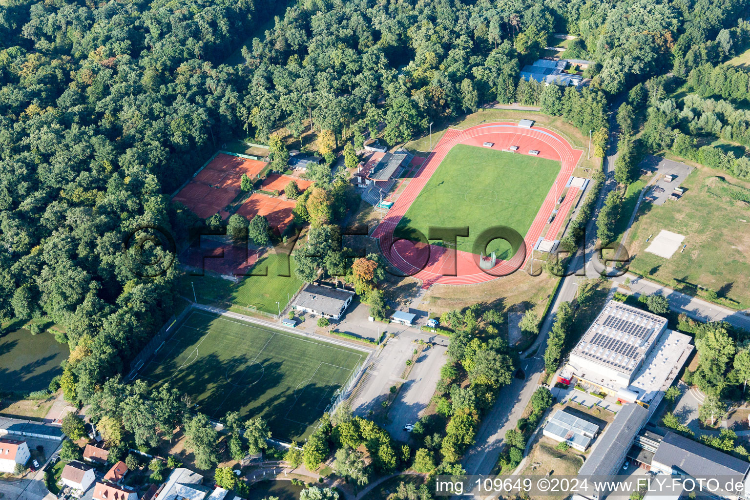 Bienwald Stadium in Kandel in the state Rhineland-Palatinate, Germany