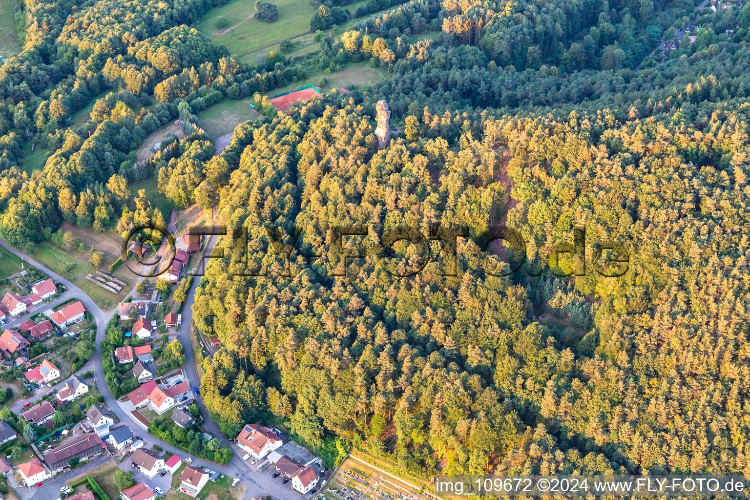 Kriemhildenstein in the district Gossersweiler in Gossersweiler-Stein in the state Rhineland-Palatinate, Germany