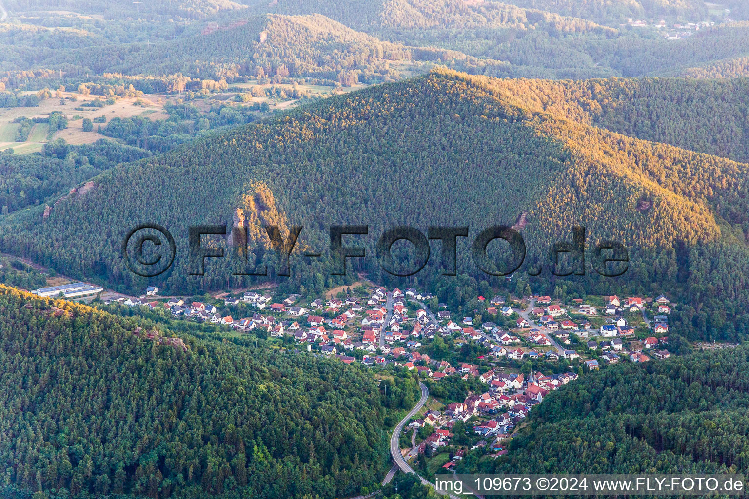 Drone recording of Lug in the state Rhineland-Palatinate, Germany