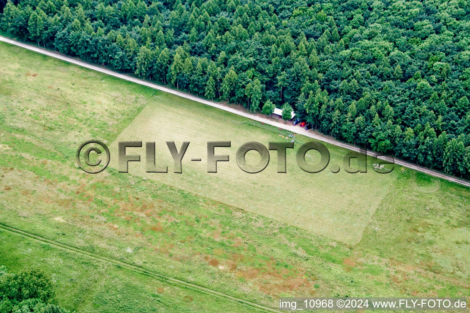 Model airfield of MSC Rülzheim from northwest in Rülzheim in the state Rhineland-Palatinate, Germany