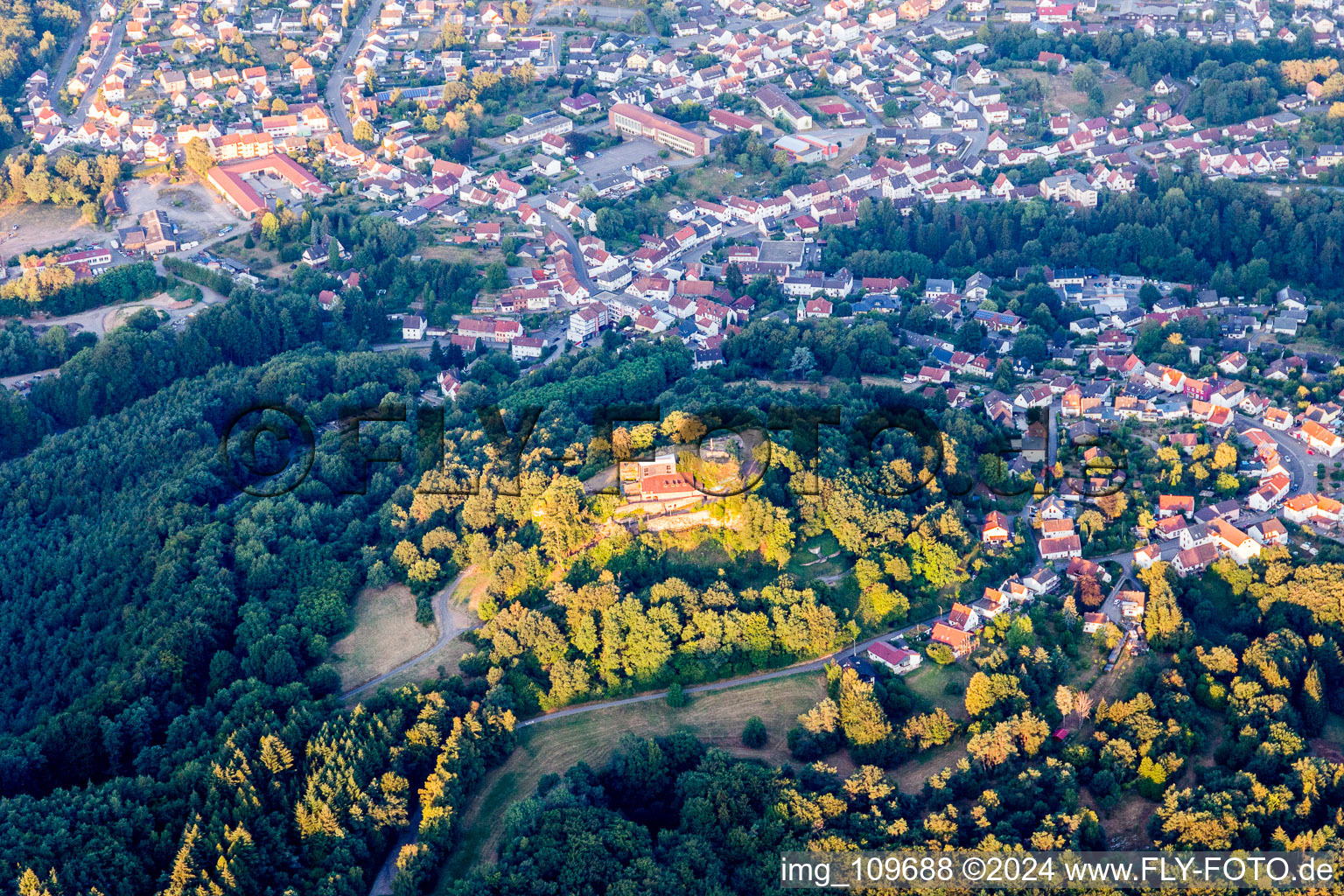 Ruppertsweiler in the state Rhineland-Palatinate, Germany out of the air