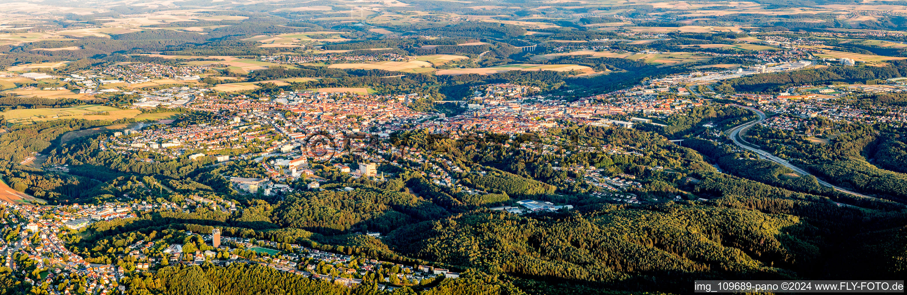 Panorama in Pirmasens in the state Rhineland-Palatinate, Germany
