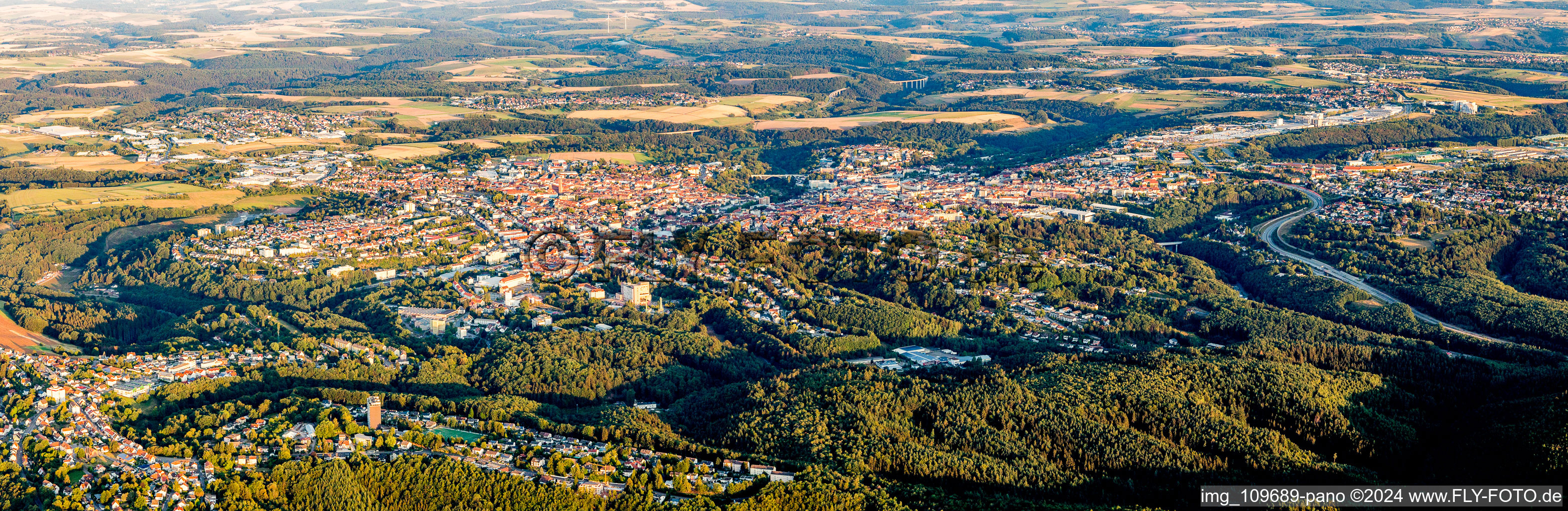 Panorama in Lemberg in the state Rhineland-Palatinate, Germany