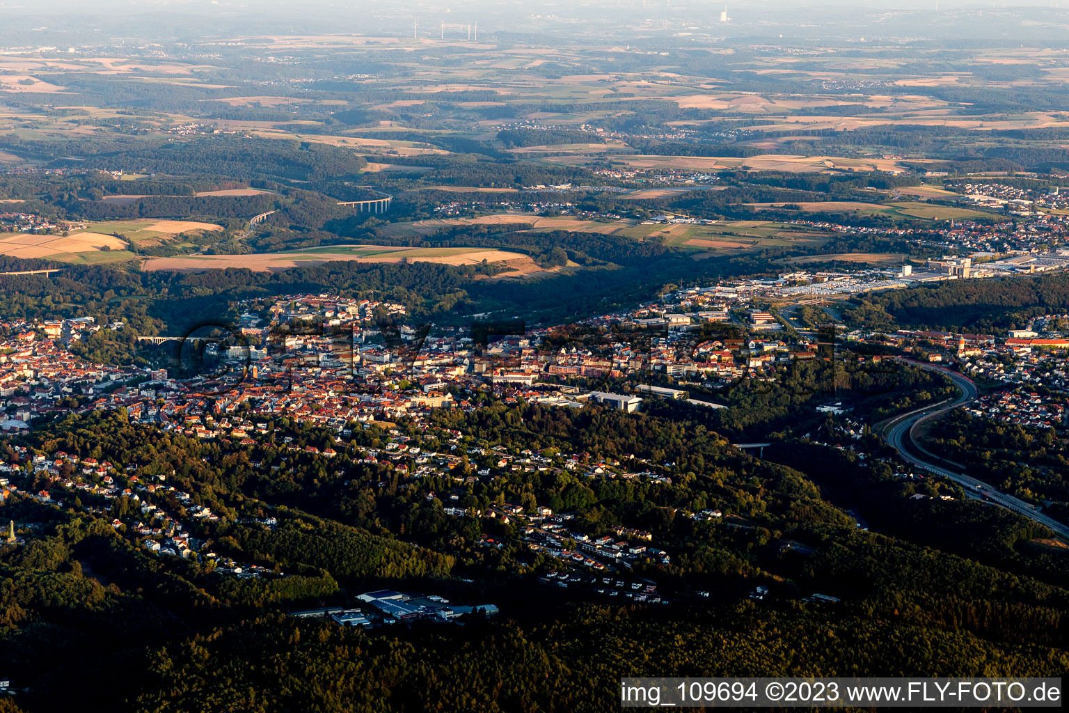 Pirmasens in the state Rhineland-Palatinate, Germany out of the air