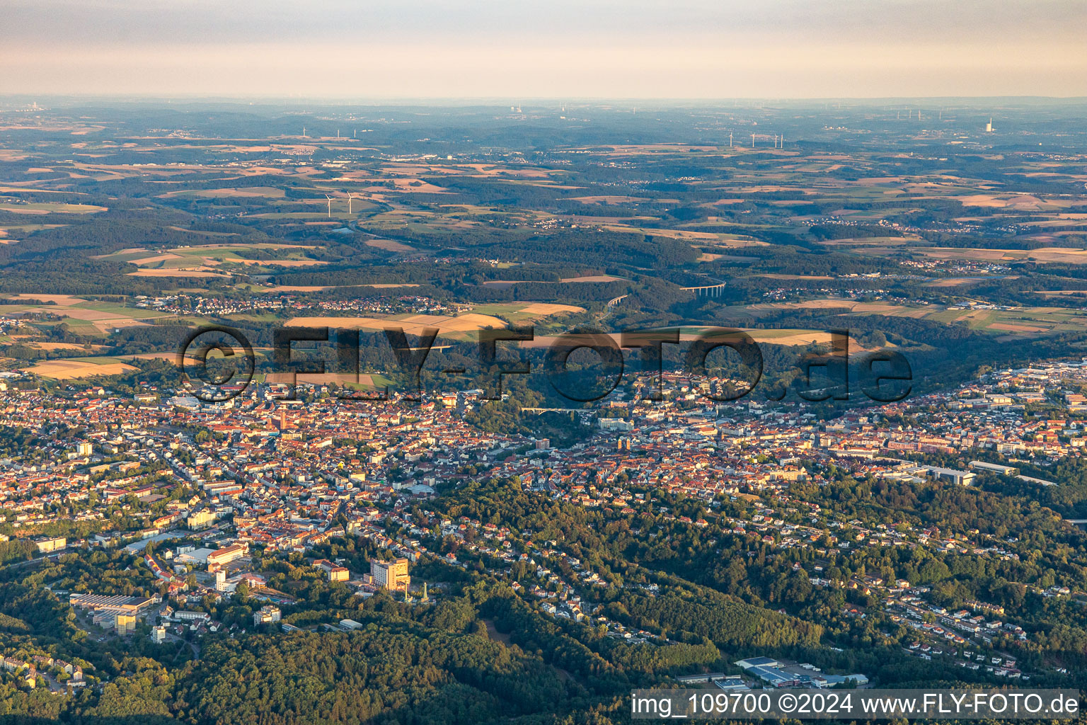 Pirmasens in the state Rhineland-Palatinate, Germany viewn from the air