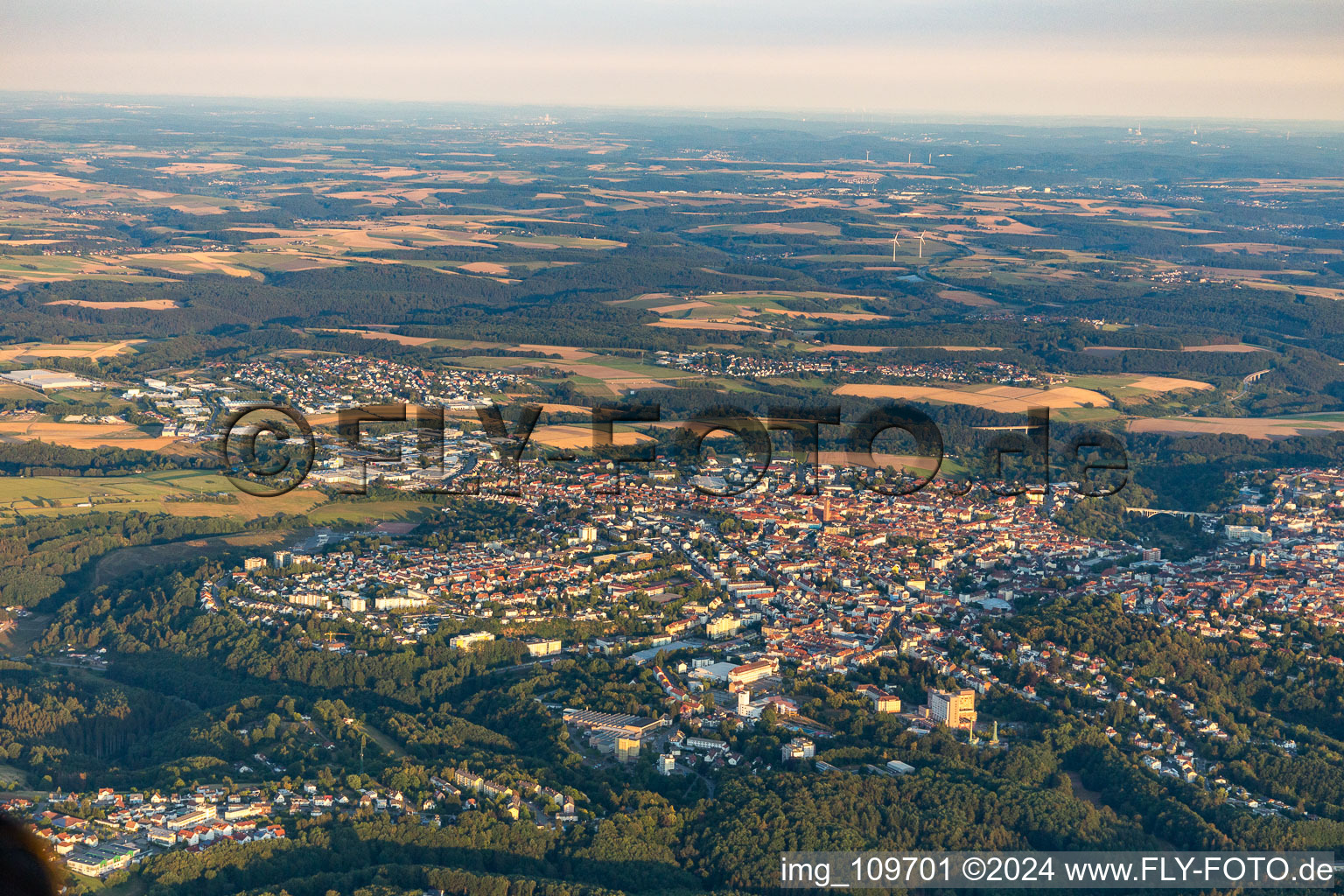 Pirmasens in the state Rhineland-Palatinate, Germany from the drone perspective