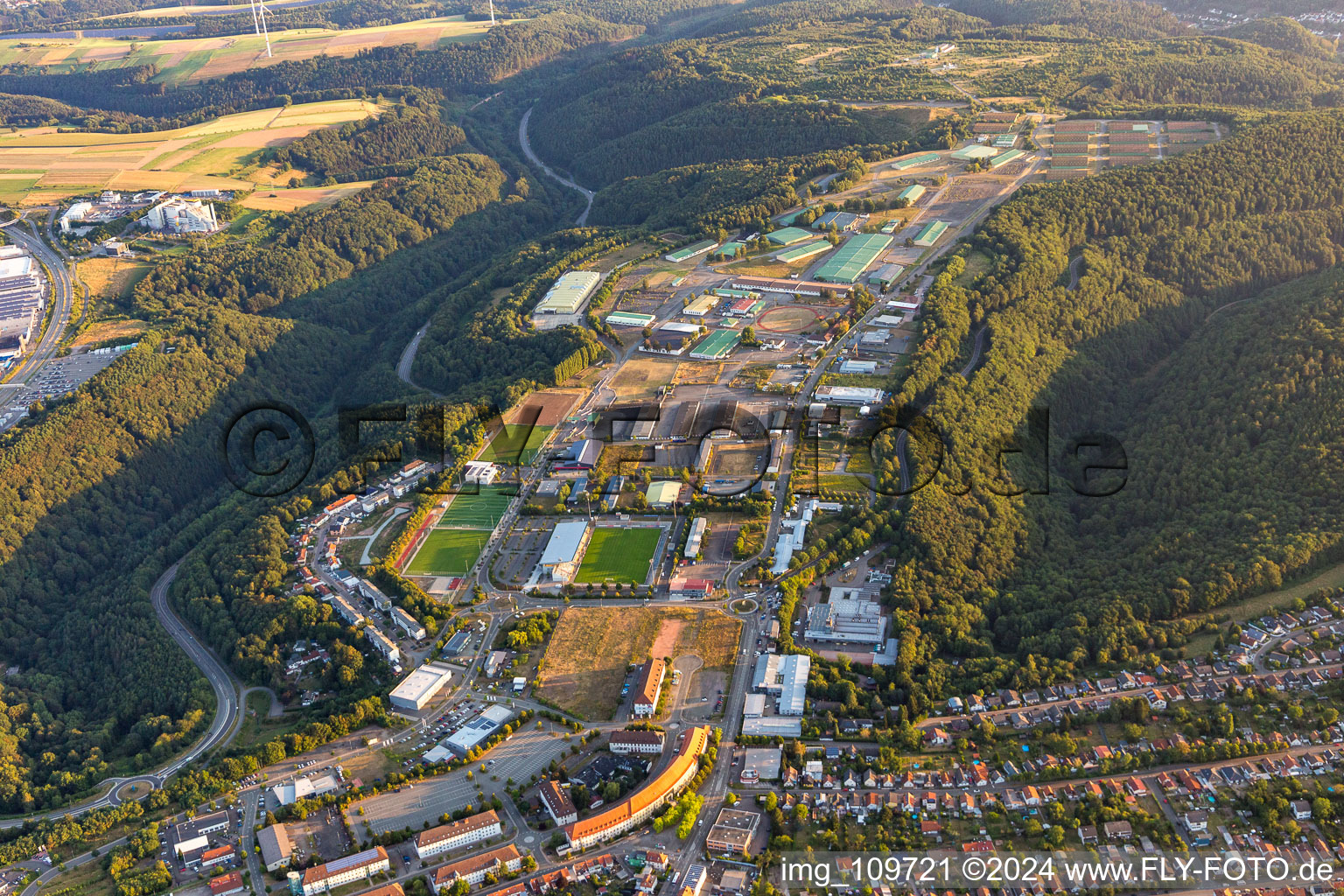 Pirmasens in the state Rhineland-Palatinate, Germany from above