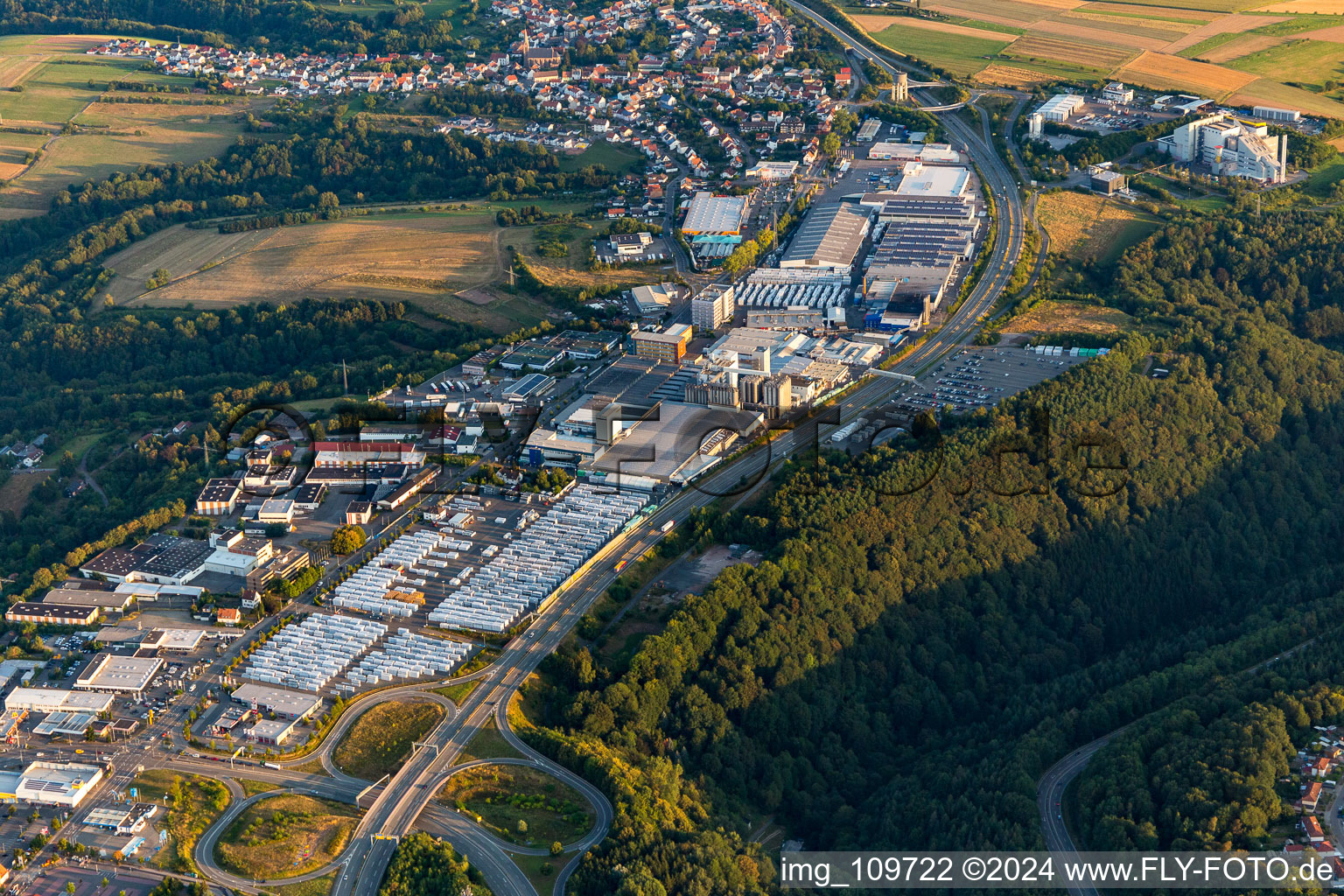 Pirmasens in the state Rhineland-Palatinate, Germany viewn from the air