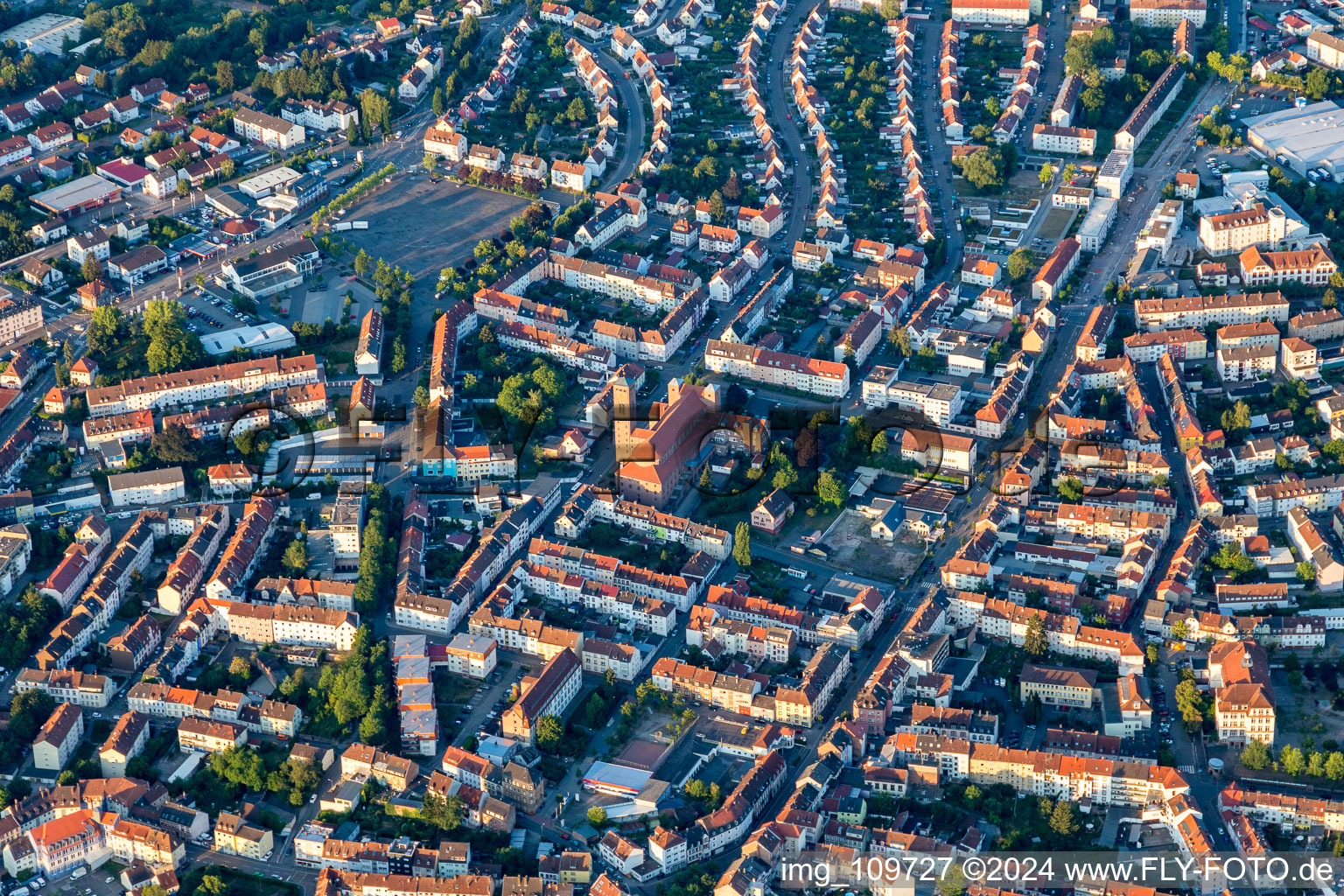 Pirmasens in the state Rhineland-Palatinate, Germany seen from above