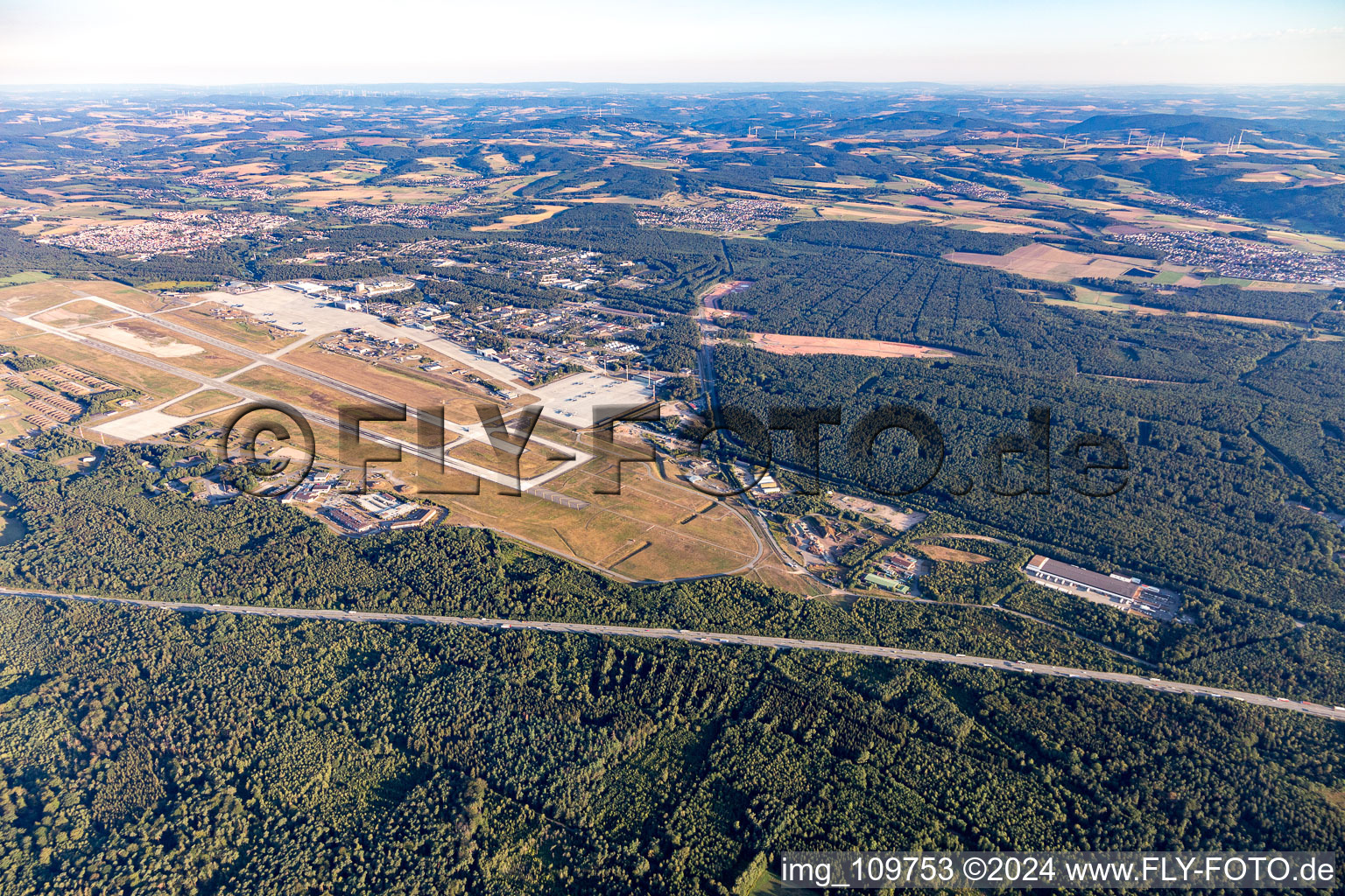 Airbase in the district Ramstein in Ramstein-Miesenbach in the state Rhineland-Palatinate, Germany