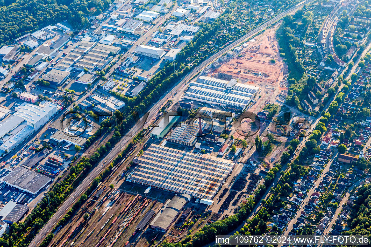 Kaiserlautern, marshalling yard in Kaiserslautern in the state Rhineland-Palatinate, Germany