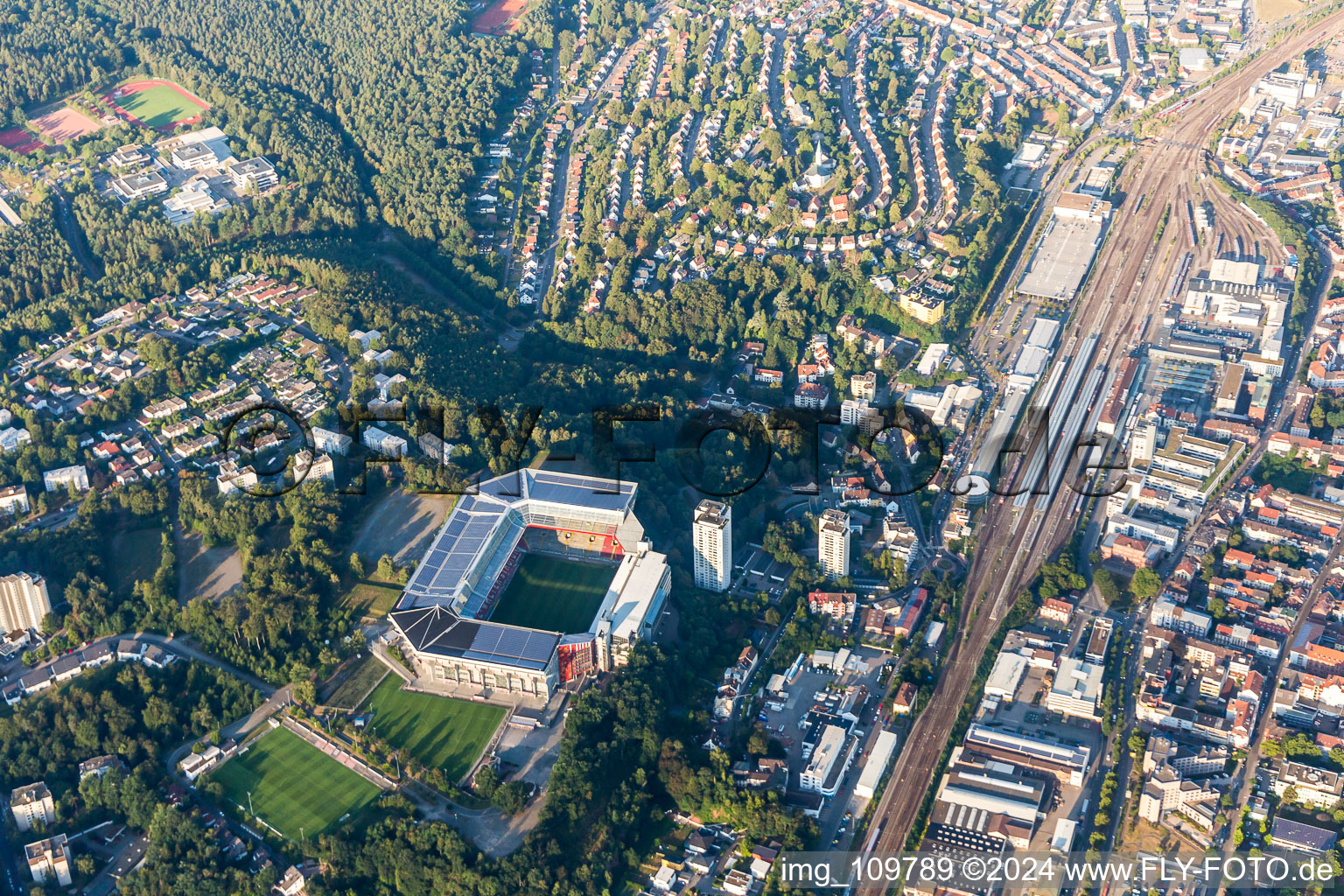 Fritz-Walter-Stadion in Kaiserslautern in the state Rhineland-Palatinate, Germany