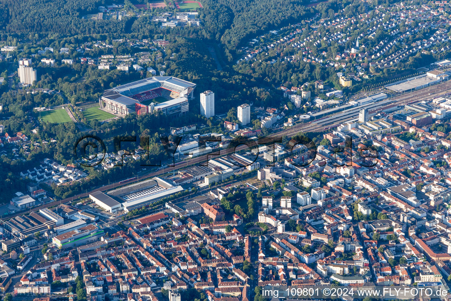 Fritz-Walter-Stadion in Kaiserslautern in the state Rhineland-Palatinate, Germany