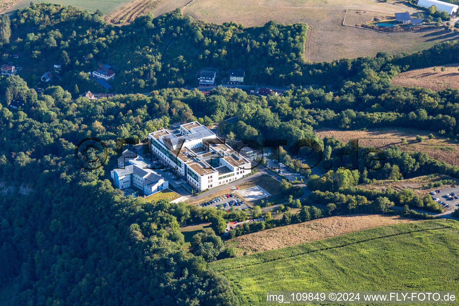 Hospital grounds of the Clinic Zentrum fuer Neurologische Diagnostik and Therapie in Meisenheim in the state Rhineland-Palatinate, Germany