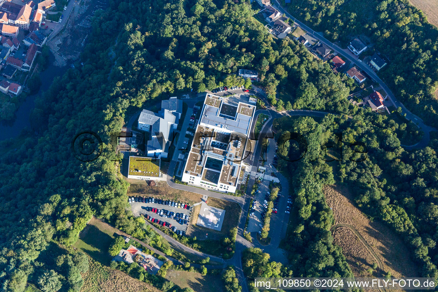 Aerial photograpy of Meisenheim in the state Rhineland-Palatinate, Germany