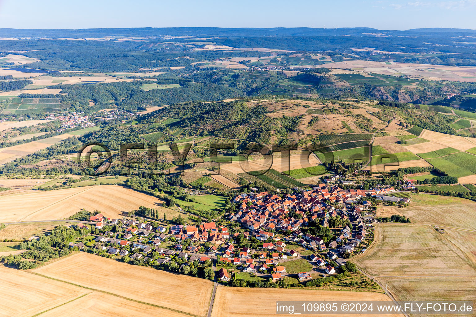Over the Nahe valley in Duchroth in the state Rhineland-Palatinate, Germany
