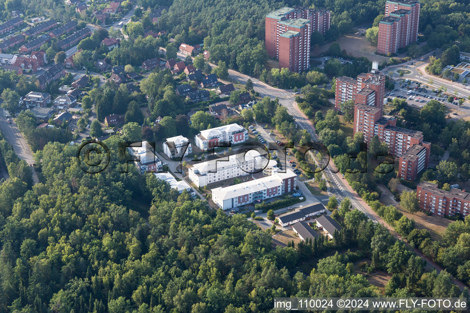 Building the retirement home Staedtisches Pflegezentrum Lueneburg GmbH in Lueneburg in the state Lower Saxony, Germany