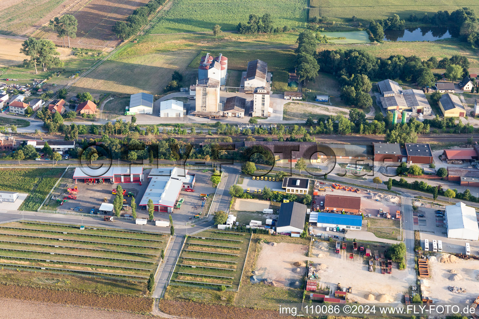 Bird's eye view of Ebstorf in the state Lower Saxony, Germany