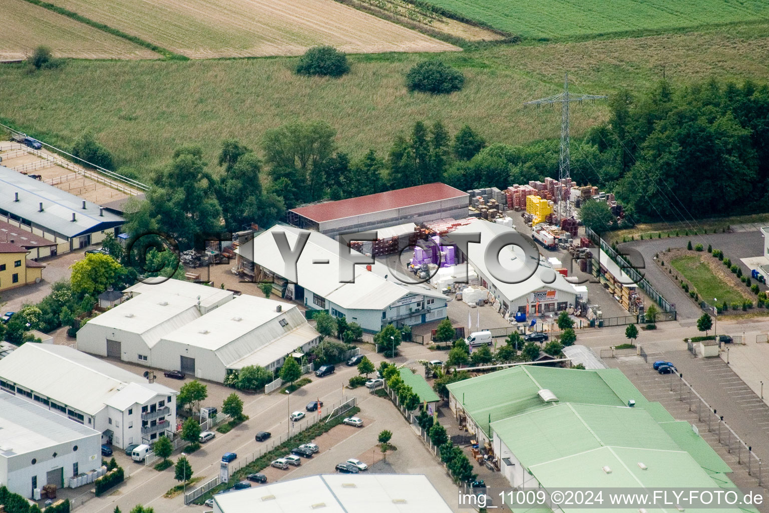 Horstring commercial area in the district Minderslachen in Kandel in the state Rhineland-Palatinate, Germany