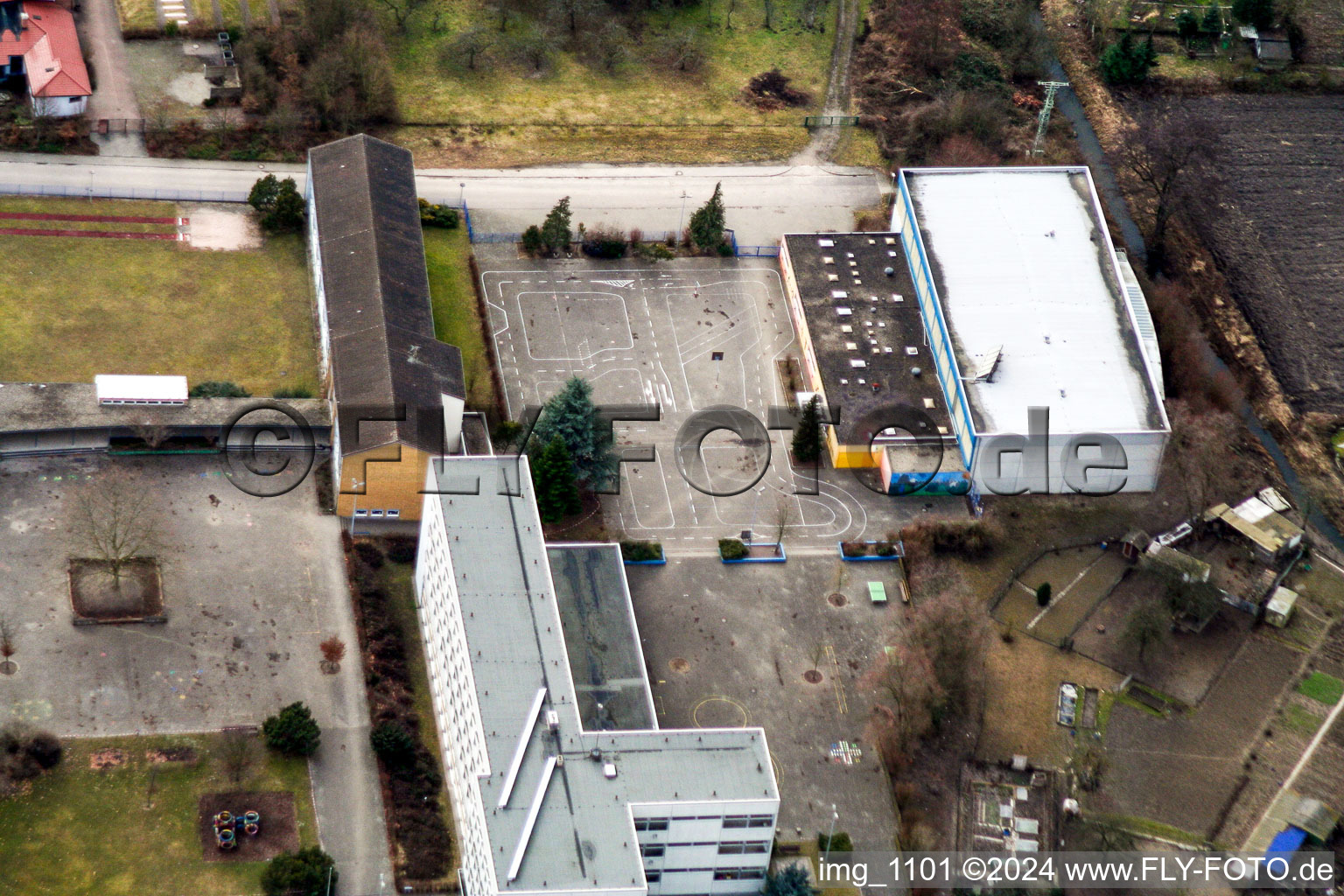 School in Hagenbach in the state Rhineland-Palatinate, Germany