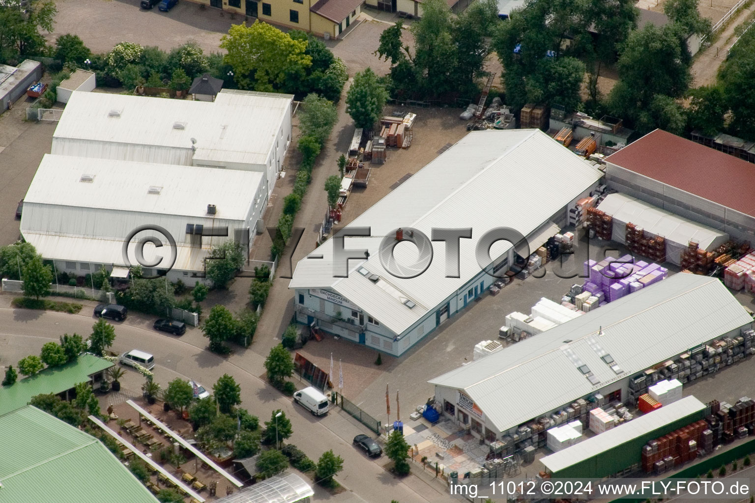 Aerial photograpy of District Minderslachen in Kandel in the state Rhineland-Palatinate, Germany