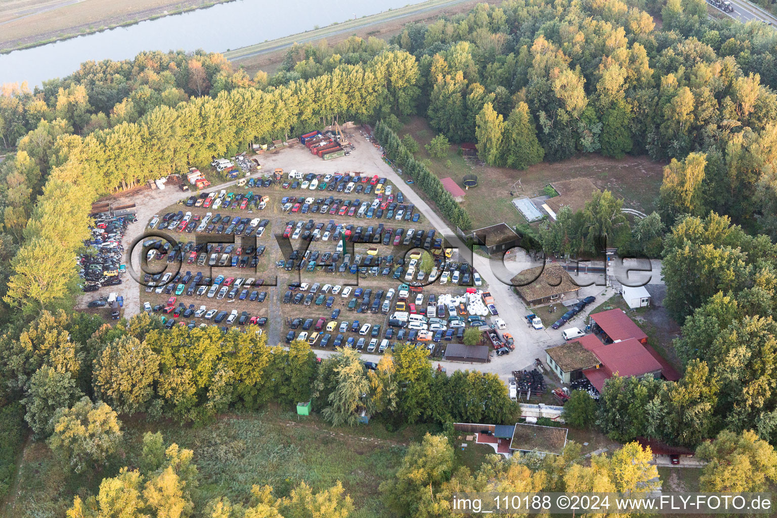 Scrapyard for recycling of cars cars and used vehicles with decomposition and aftermarket Autoverwertung Artlenburg Mark Sydow in Artlenburg in the state Lower Saxony, Germany