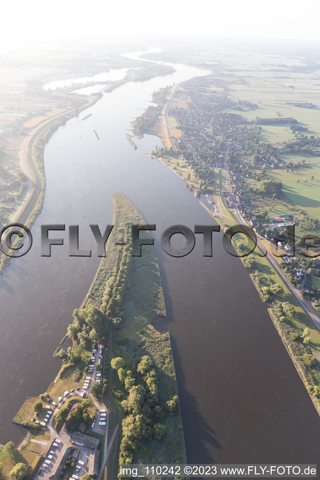 Aerial photograpy of Bunthauser lace in Gauert in the state Hamburg, Germany