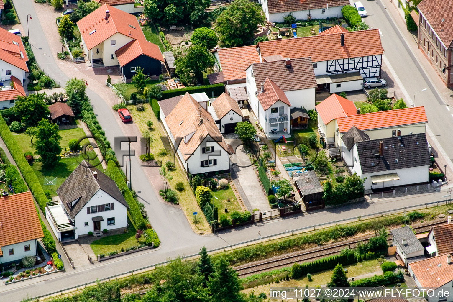 Barbelroth in the state Rhineland-Palatinate, Germany seen from a drone