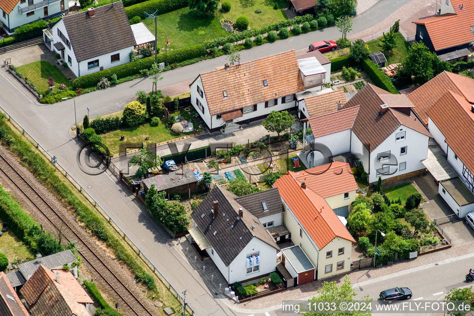 Barbelroth in the state Rhineland-Palatinate, Germany out of the air