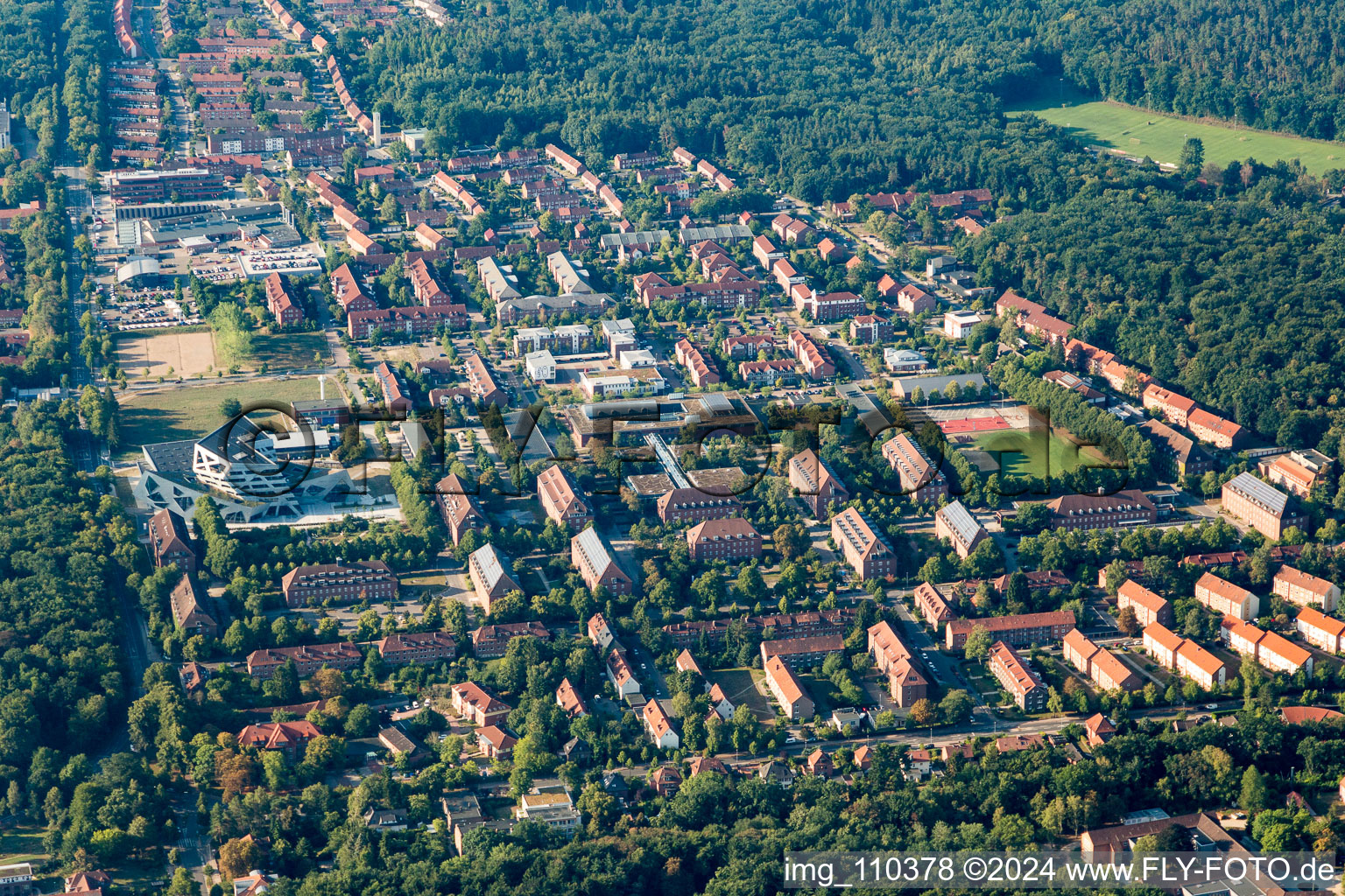 Lüneburg in the state Lower Saxony, Germany seen from above