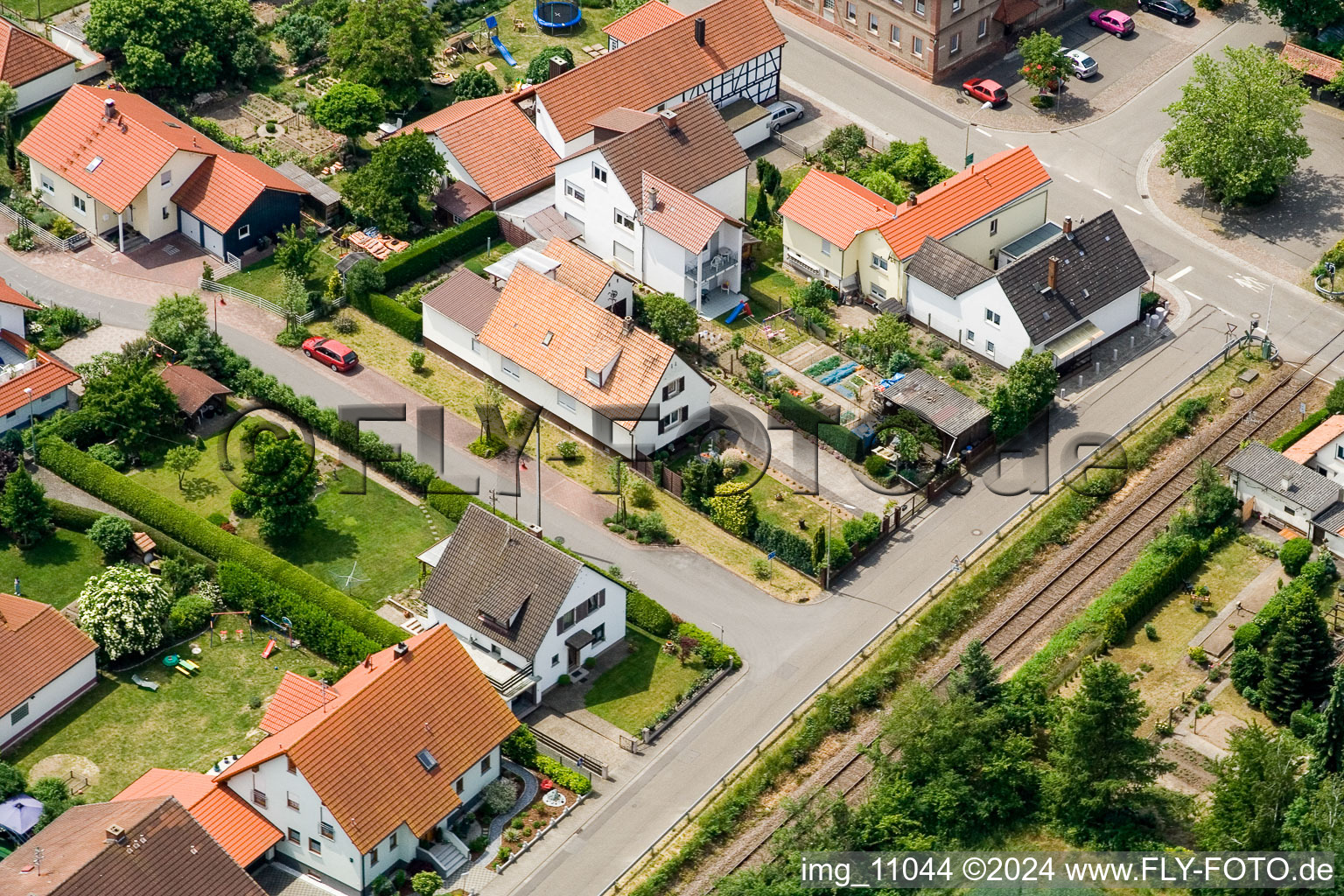 Barbelroth in the state Rhineland-Palatinate, Germany from the drone perspective