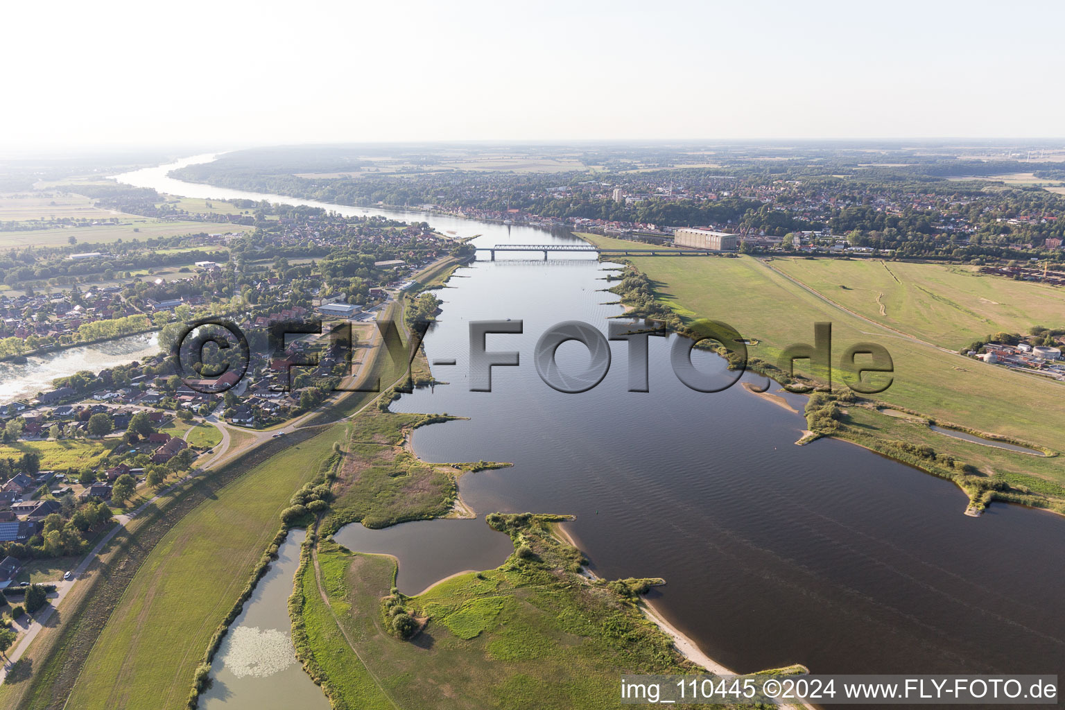 Elbe foreland in Barförde in the state Lower Saxony, Germany