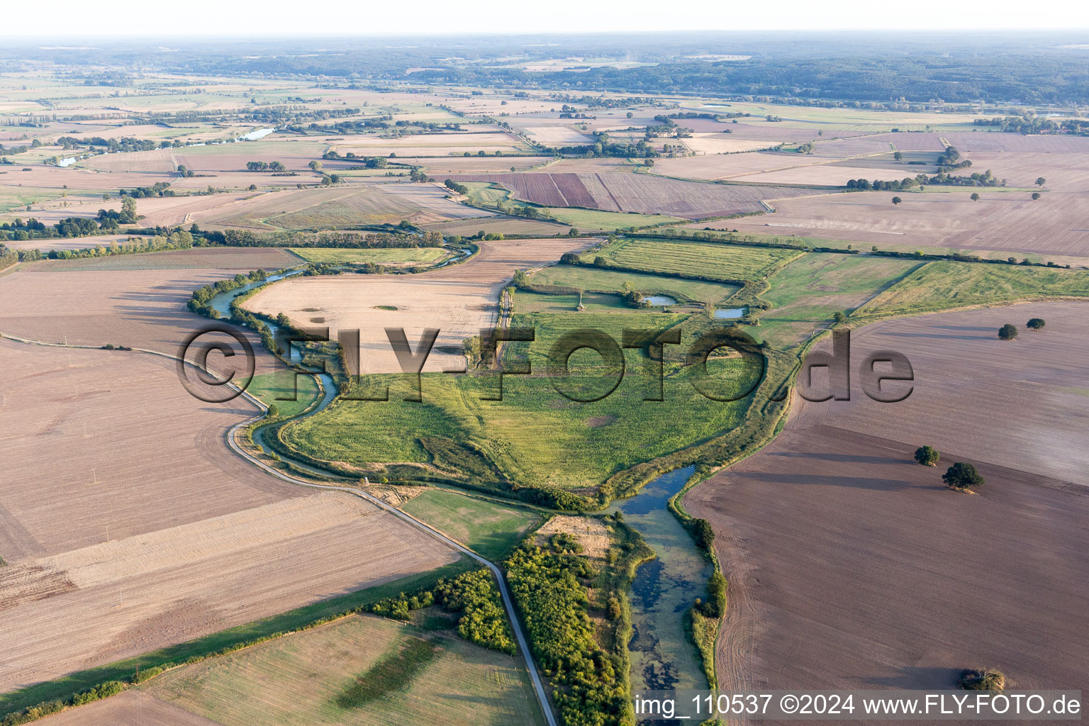 Aerial view of Haar in the state Lower Saxony, Germany