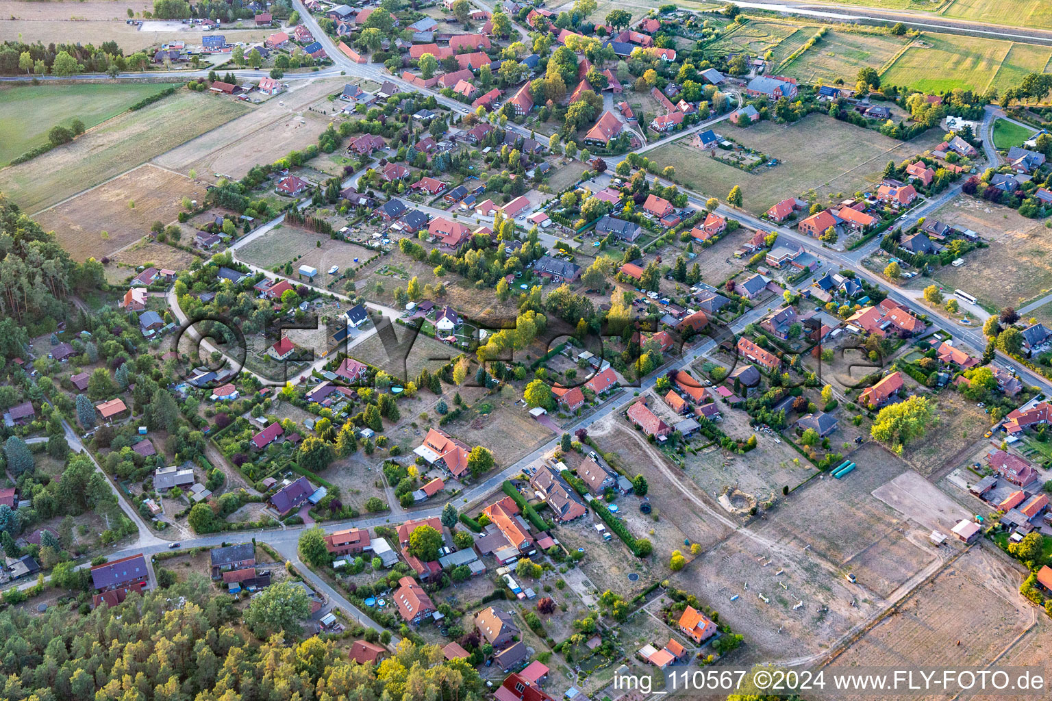 District Walmsburg in Bleckede in the state Lower Saxony, Germany