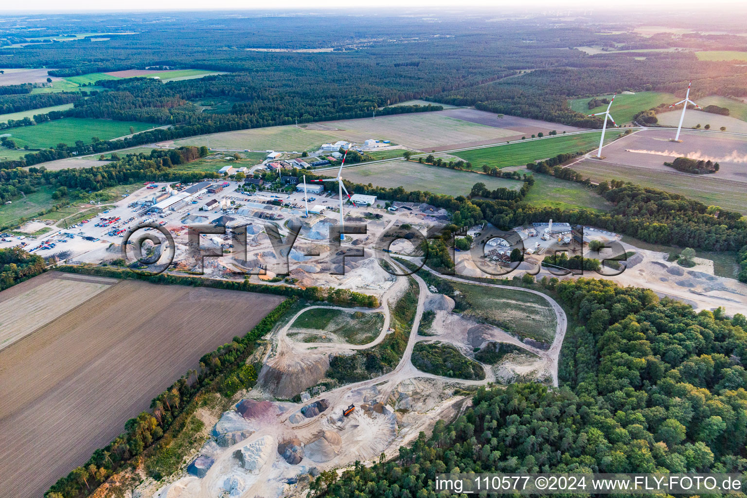 Building Materials and logistics center Manzke KSR GmbH in Volkstorf in the state Lower Saxony, Germany