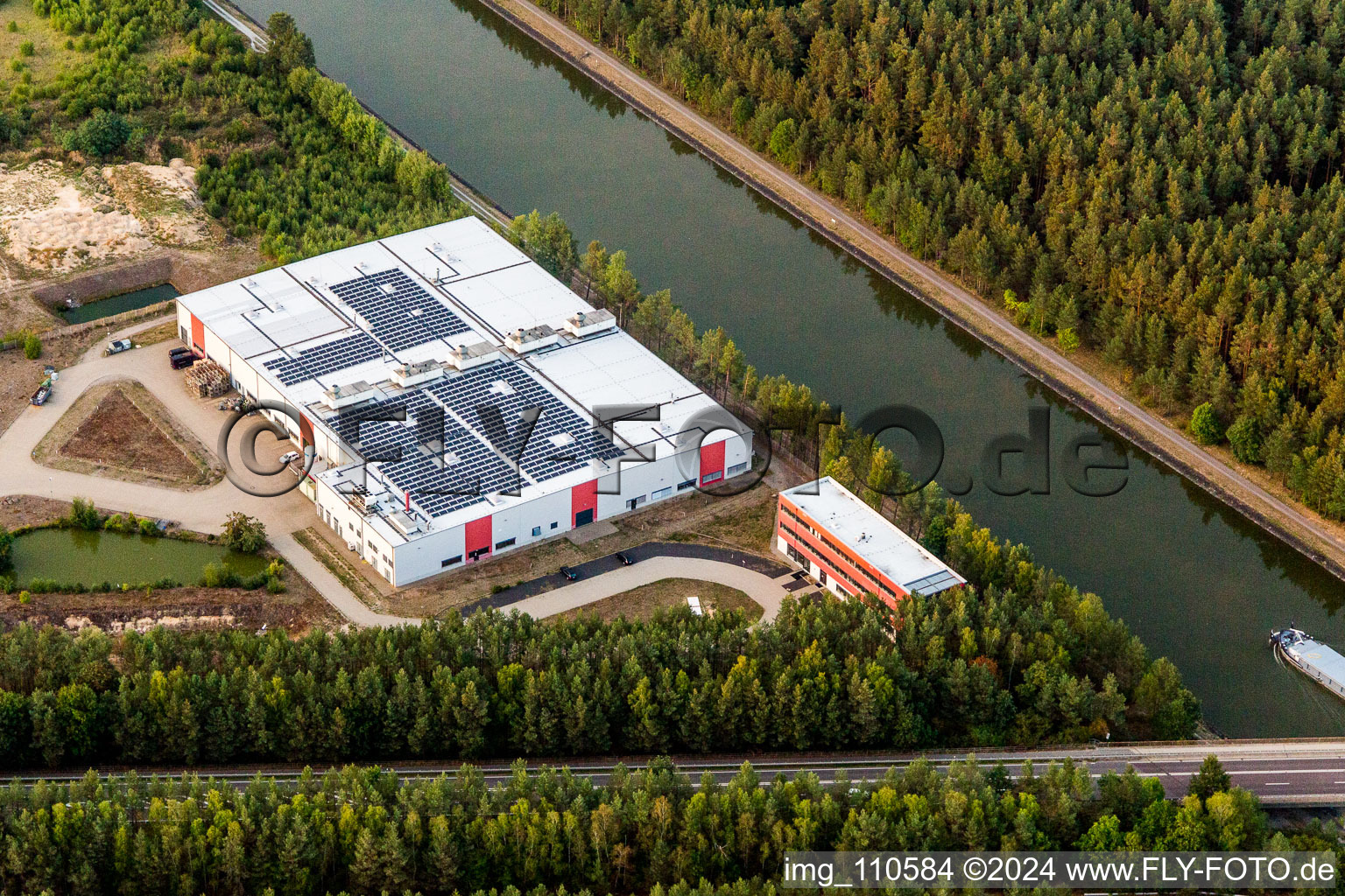 Building and production halls on the premises of Gummi-Waaren Compagnie AG in Lueneburg in the state Lower Saxony, Germany