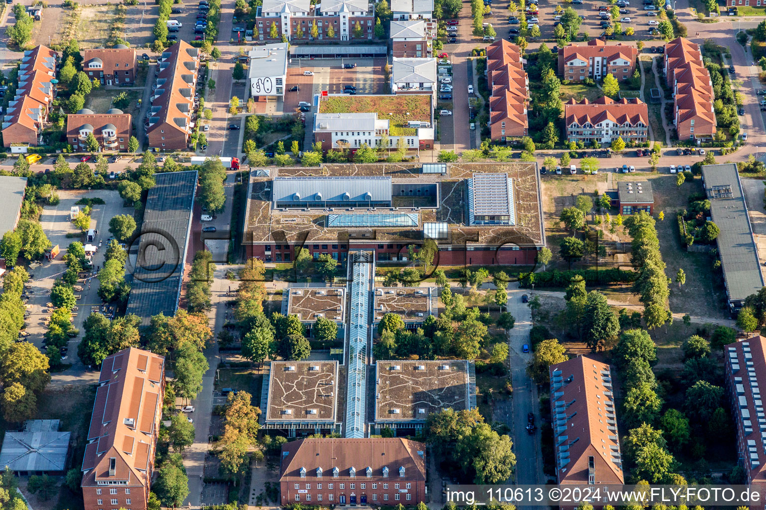 Campus building of the university Leuphana Universitaet Lueneburg in Lueneburg in the state Lower Saxony, Germany