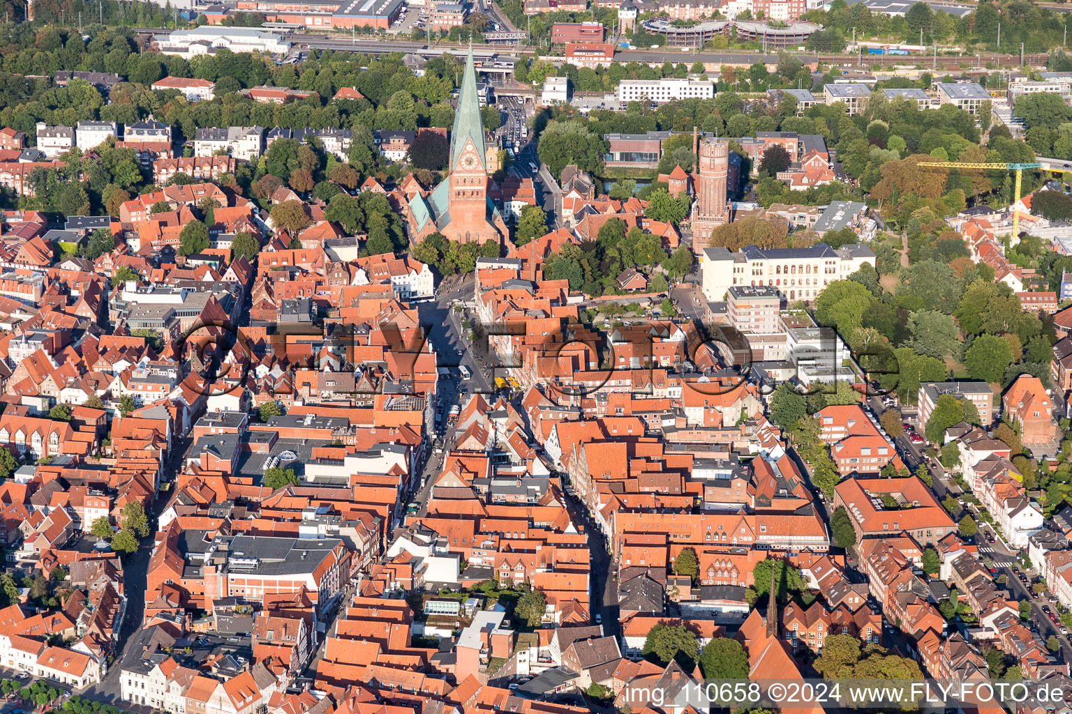 Church building St. Johanniskirche in Lueneburg in the state Lower Saxony, Germany