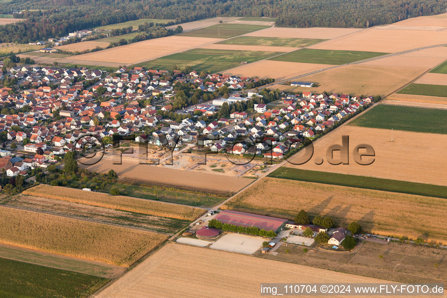 Expansion of the Brotäcker development in Steinweiler in the state Rhineland-Palatinate, Germany