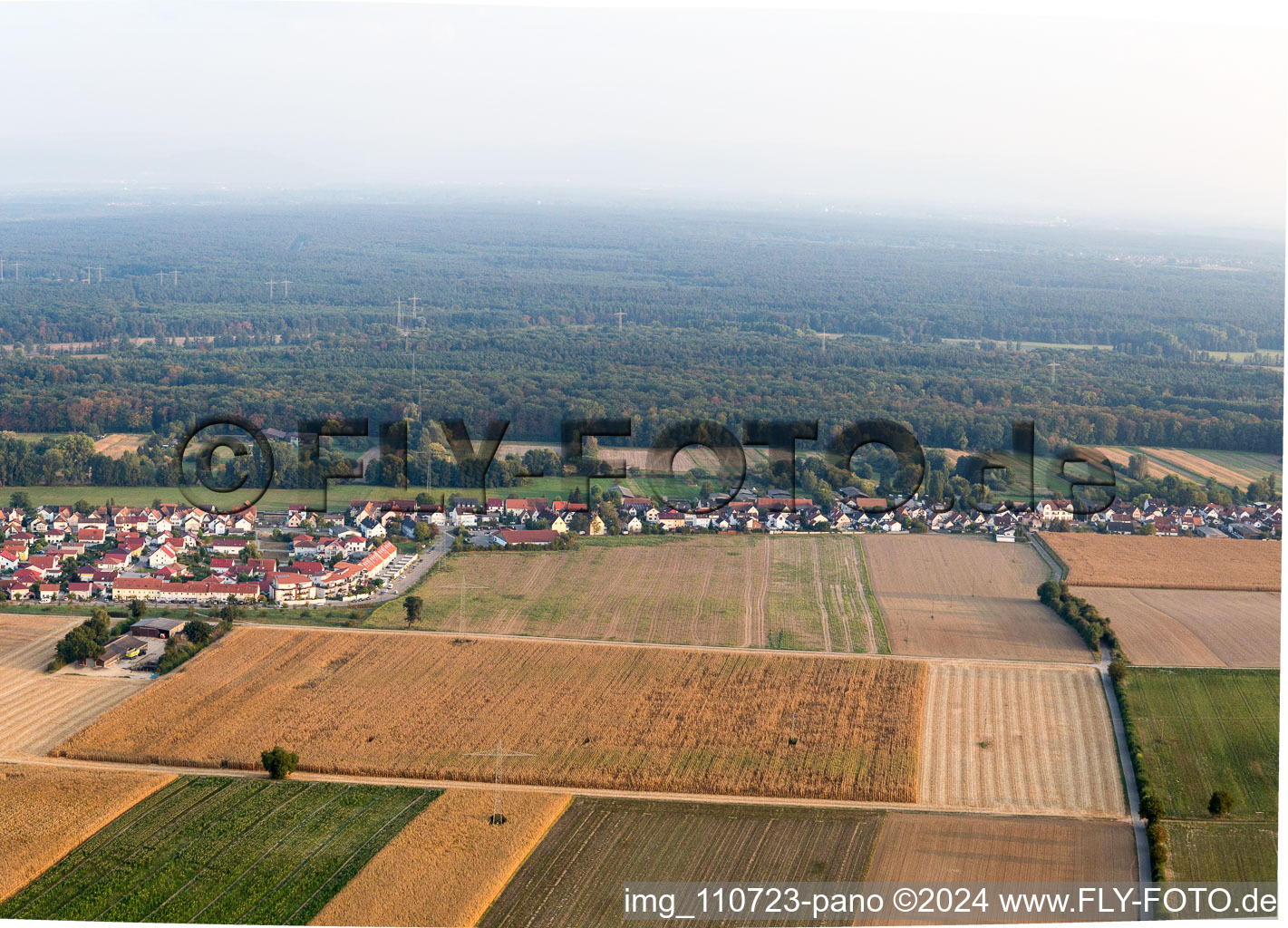 Saarstr in Kandel in the state Rhineland-Palatinate, Germany out of the air