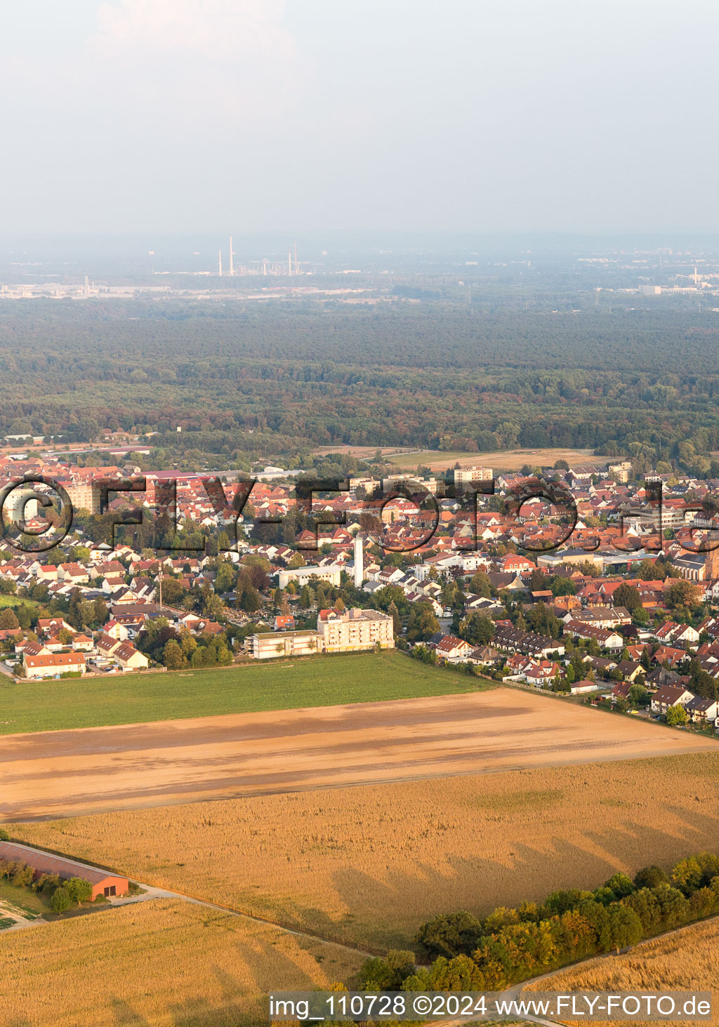 Drone image of Kandel in the state Rhineland-Palatinate, Germany