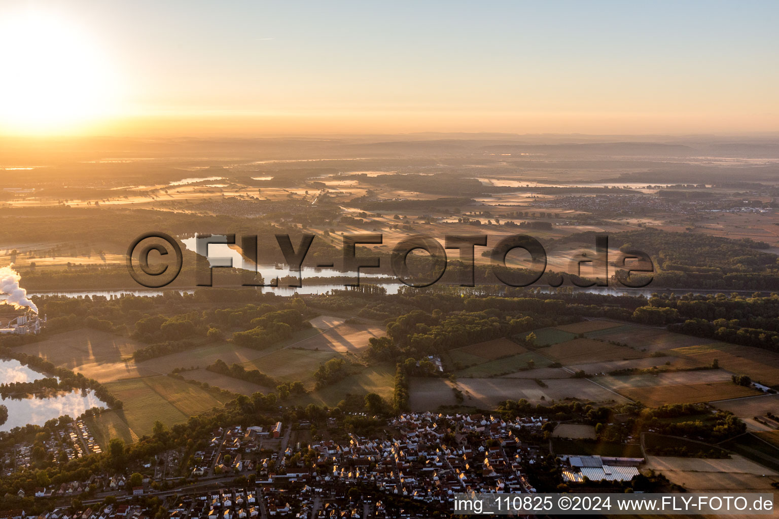 Germersheim in the state Rhineland-Palatinate, Germany out of the air