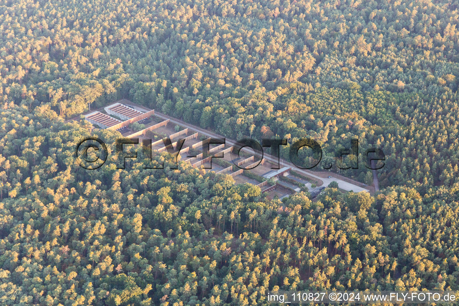 Germersheim in the state Rhineland-Palatinate, Germany seen from above