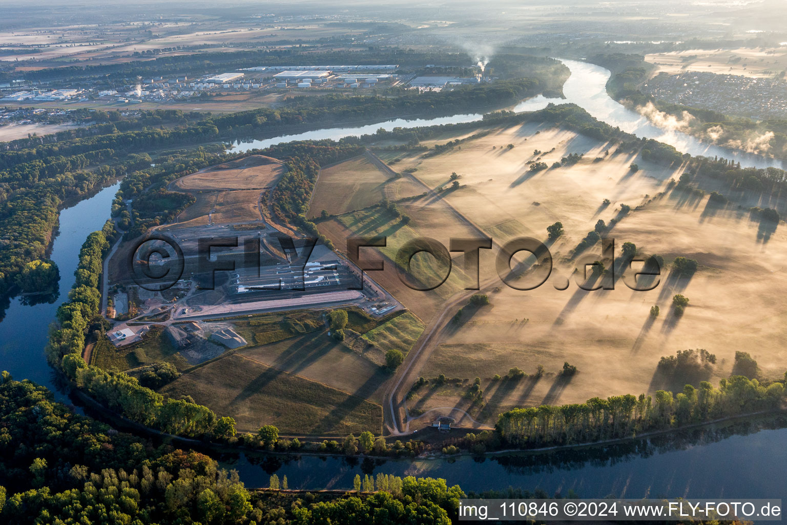 Speyer, Flotzgrün Island in the district Mechtersheim in Römerberg in the state Rhineland-Palatinate, Germany