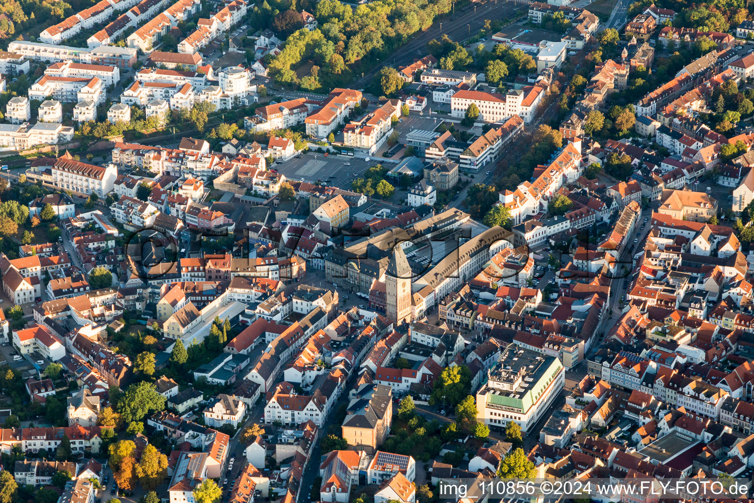 Speyer in the state Rhineland-Palatinate, Germany from a drone