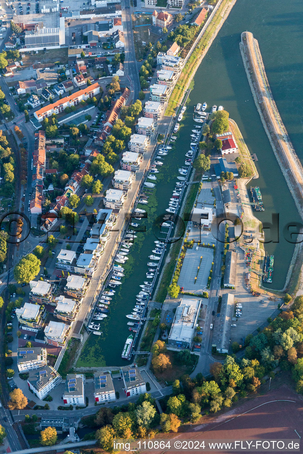 Oblique view of Speyer in the state Rhineland-Palatinate, Germany