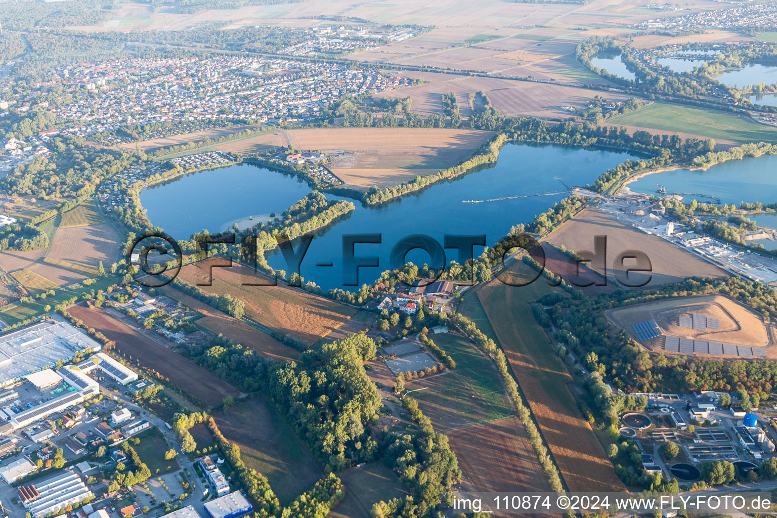 Speyer in the state Rhineland-Palatinate, Germany viewn from the air